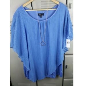 New AB Studio 1X Woman Plus Batwing Top